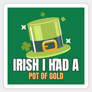 leprechaun Hat Pot Of Gold Sticker